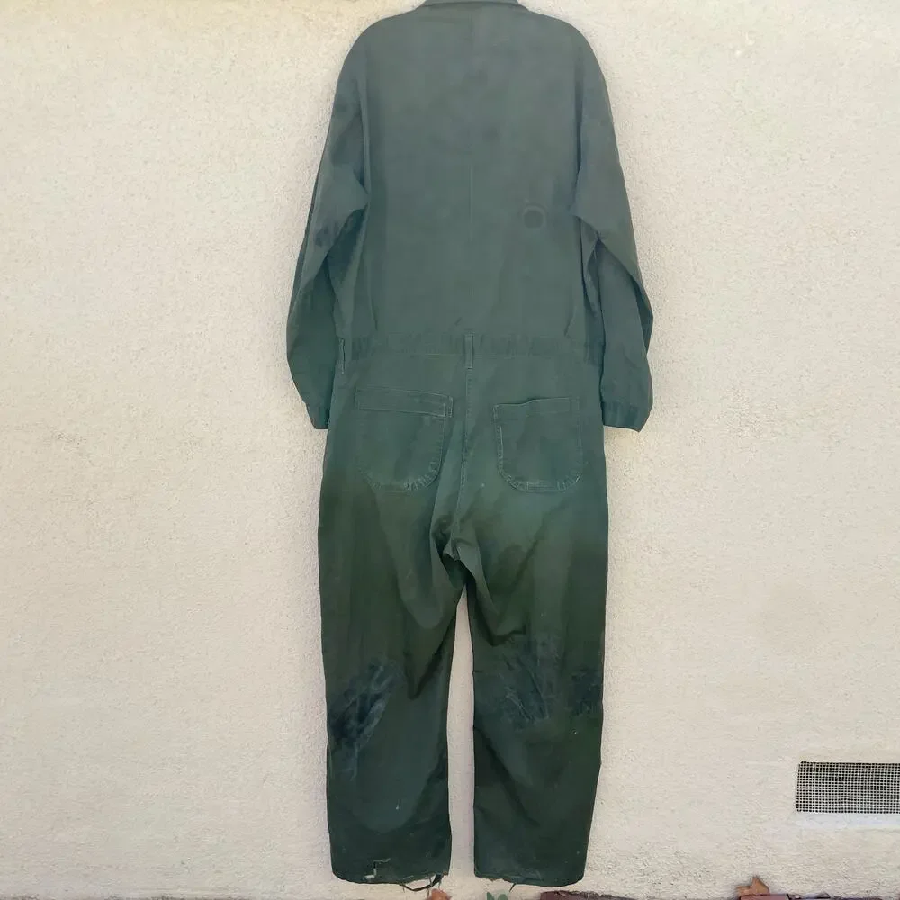 Vintage US Military Utility Coveralls Size 48L Distressed